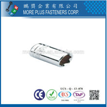 Сделано в Тайване 1/4" квадратный привод розетки для метрических винты металлического листа без магнитного